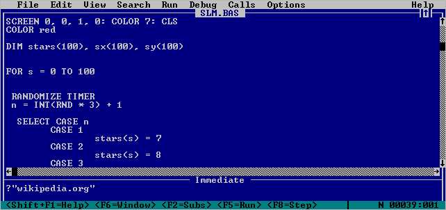 QBasic 4.5